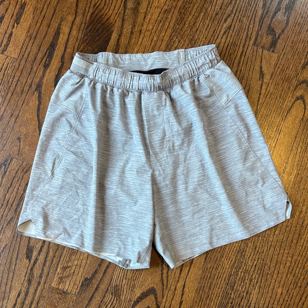 lululemon athletica Light Gray Athletic Shorts